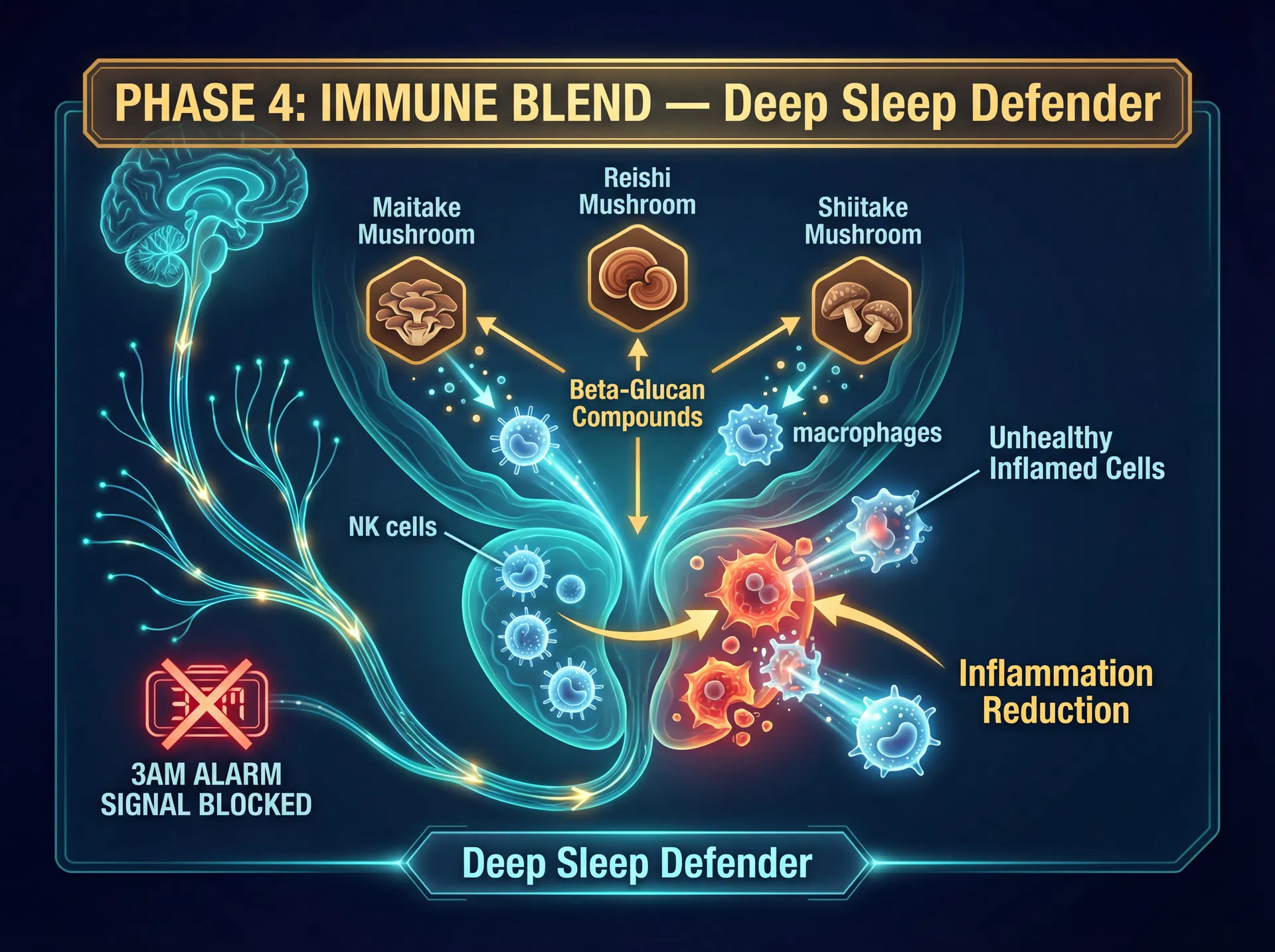 Phase 4: The "Deep Sleep" Defender scientific mechanism diagram