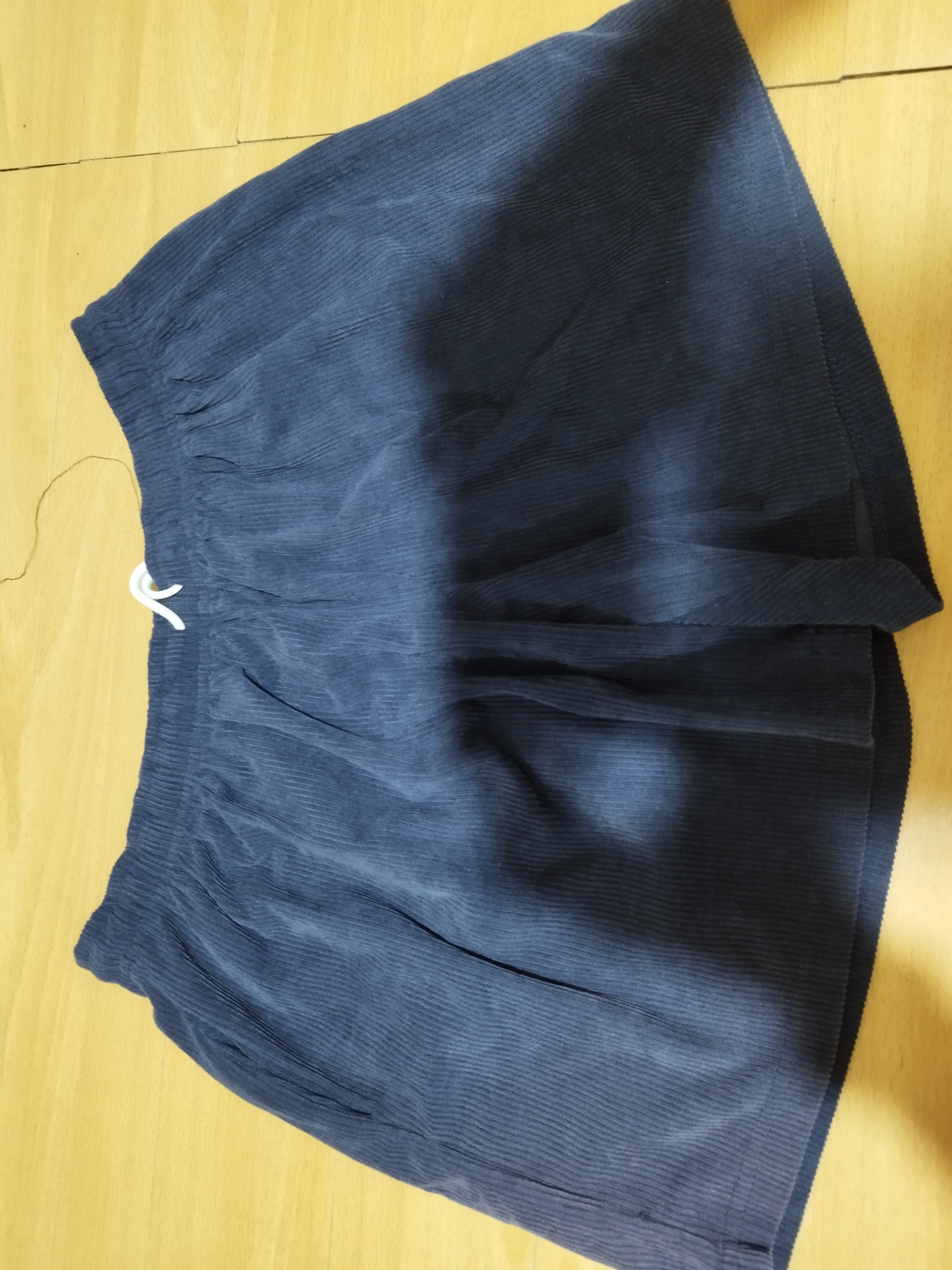 Dark blue unisex shorts