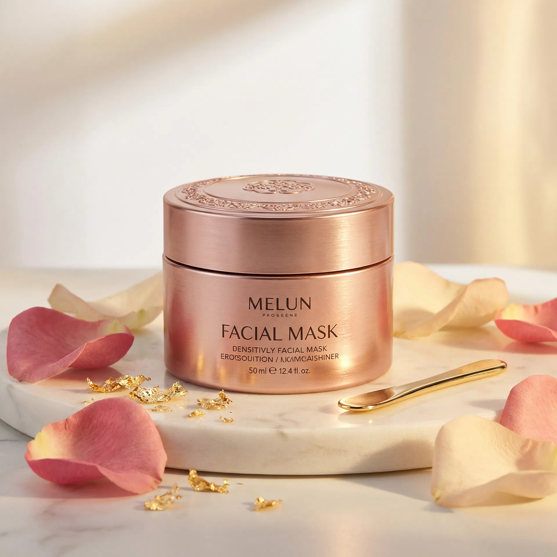 قناع الذهب الوردي