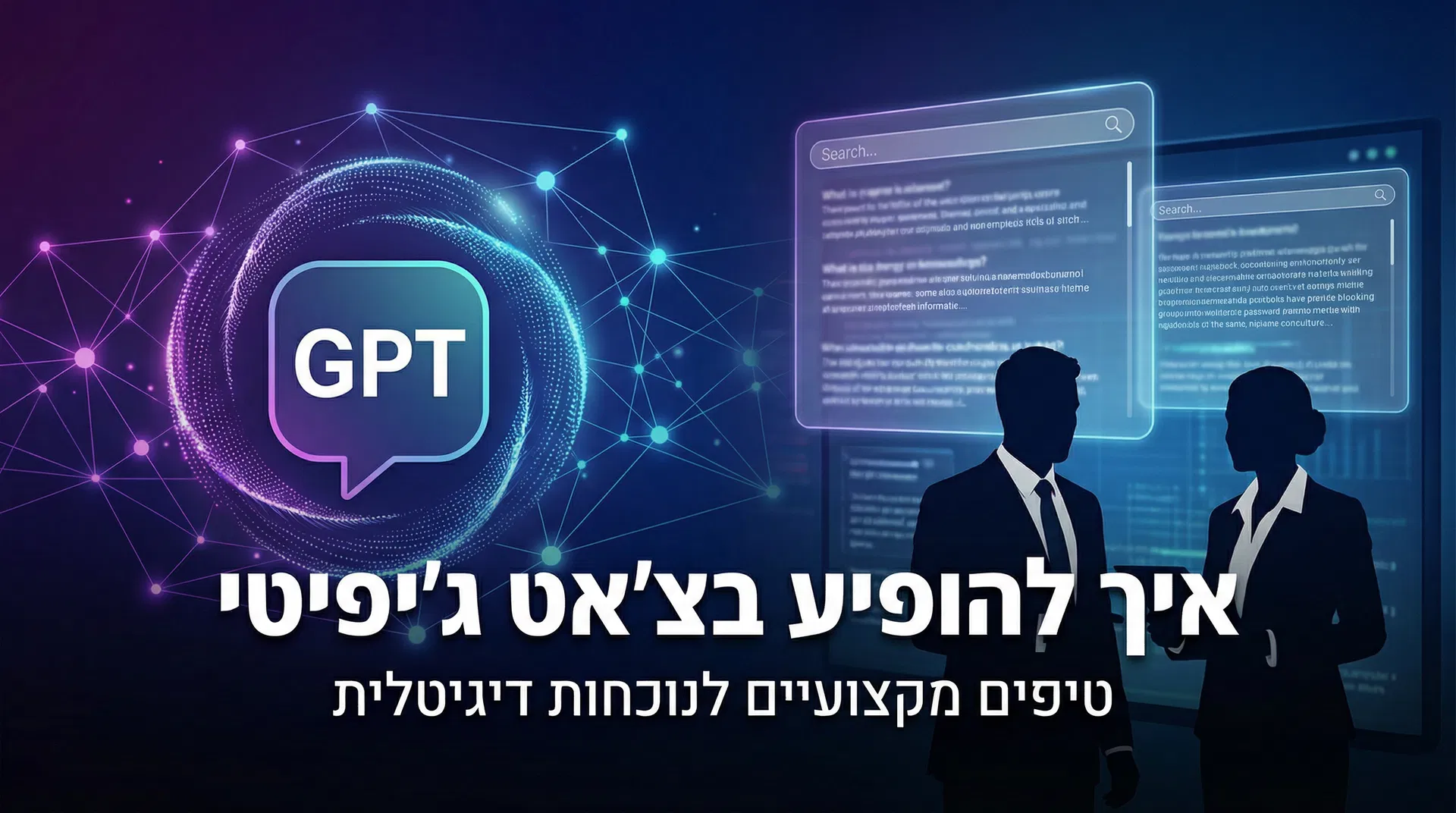 איך להופיע בצ'אט ג'יפיטי - מדריך מלא לעורכי דין