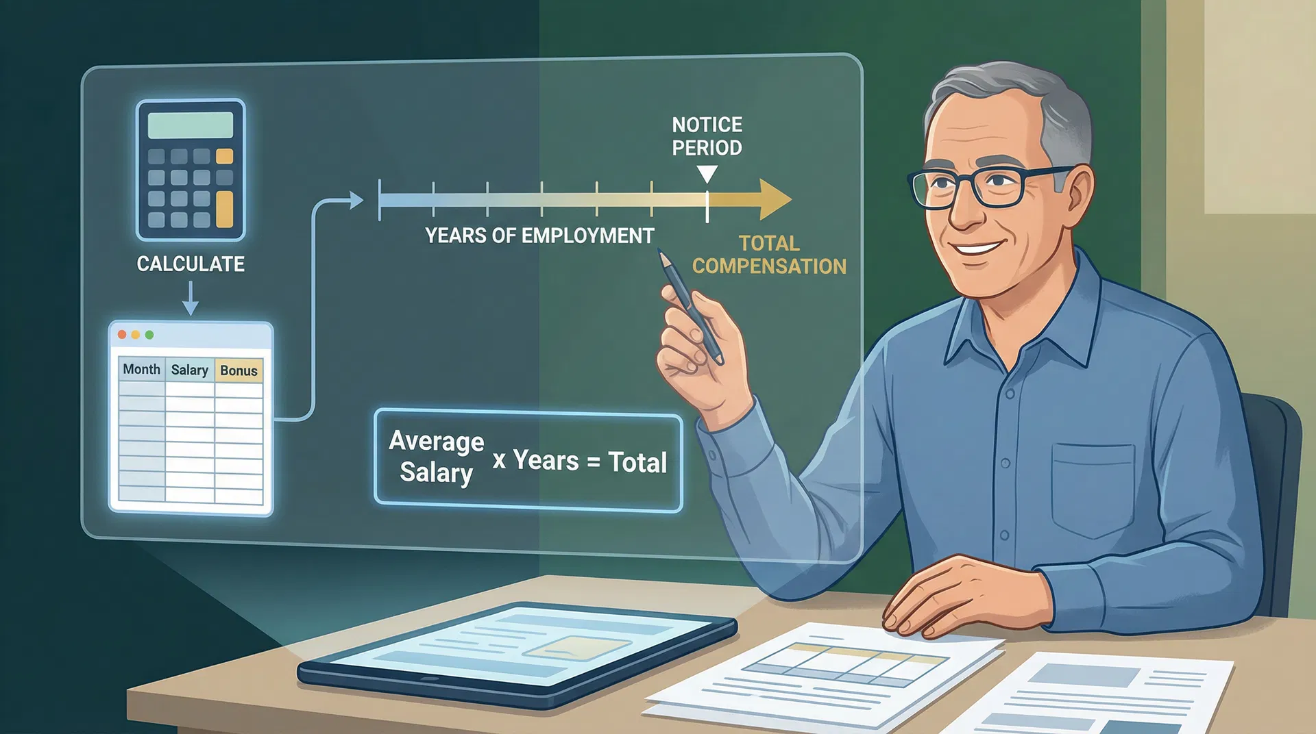כיצד מחושבים פיצויי פיטורים? הנוסחה המדויקת