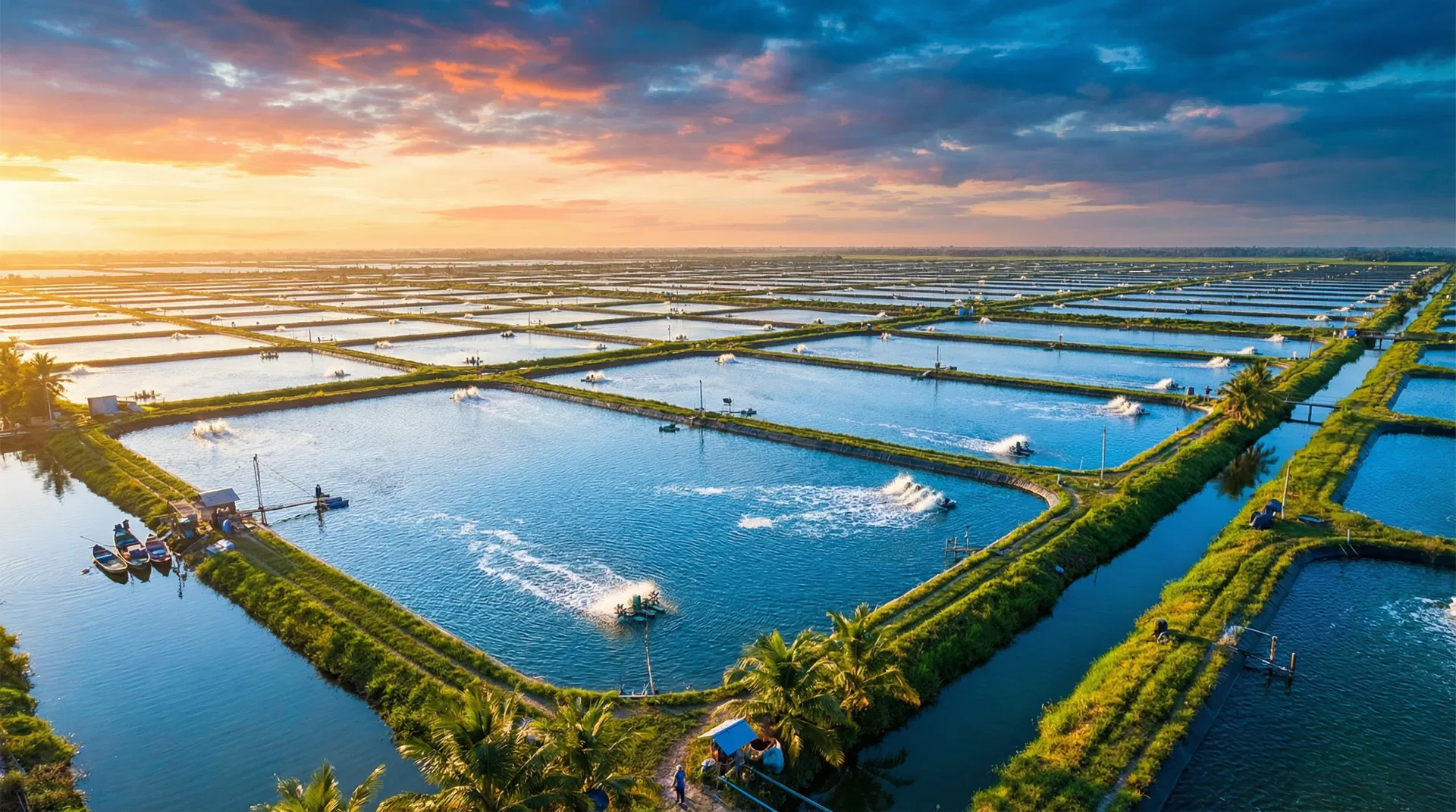 Ao nuôi tôm công nghệ cao tại Vĩnh Châu Sóc Trăng - Thủy Sản Đắc Lợi