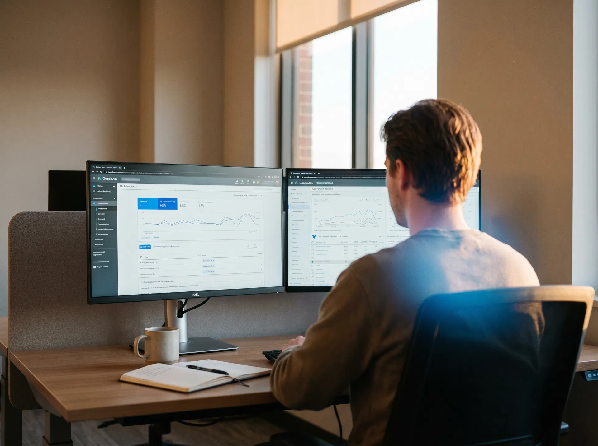 Online advertising dashboard