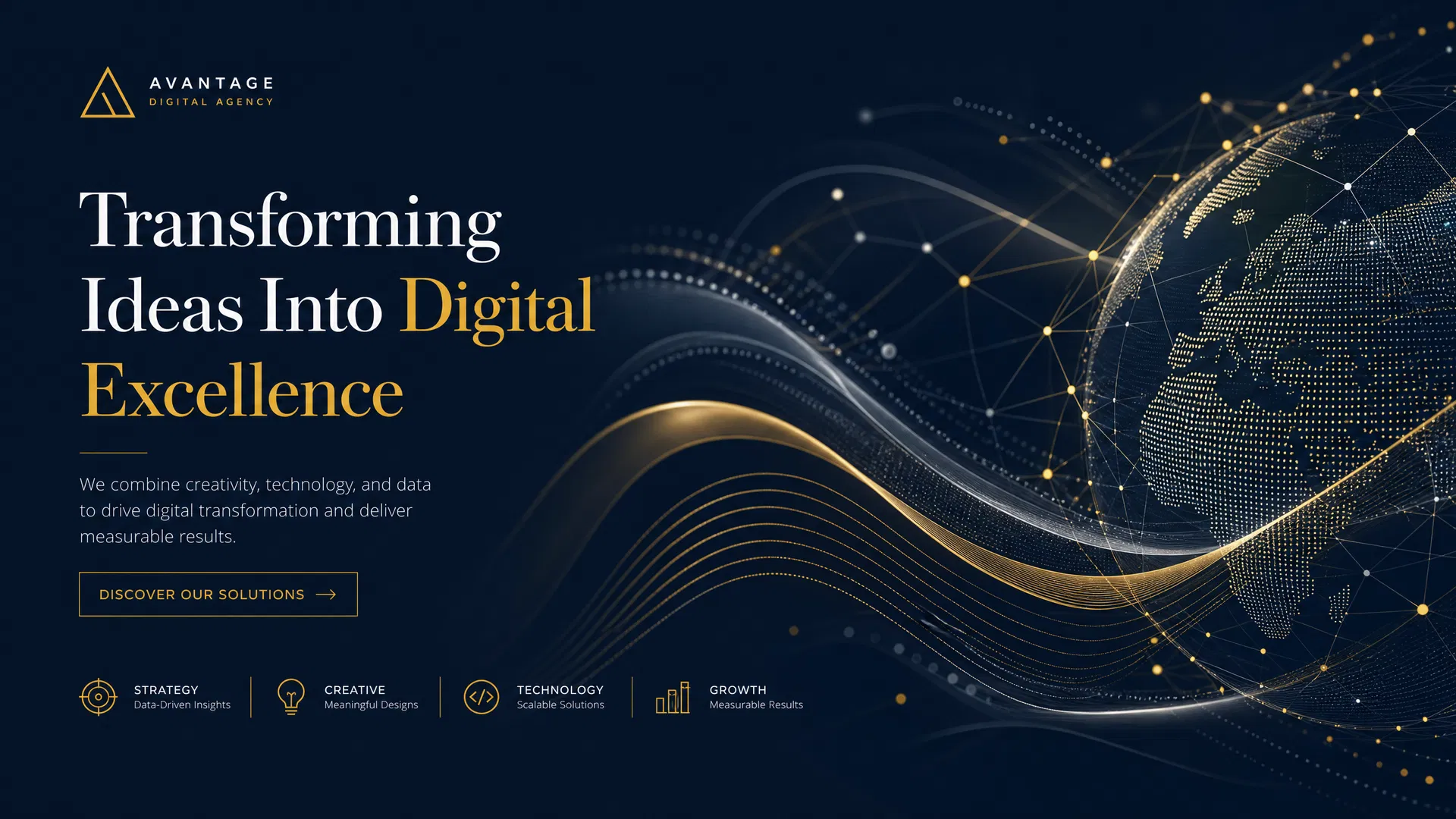Professional digital agency banner