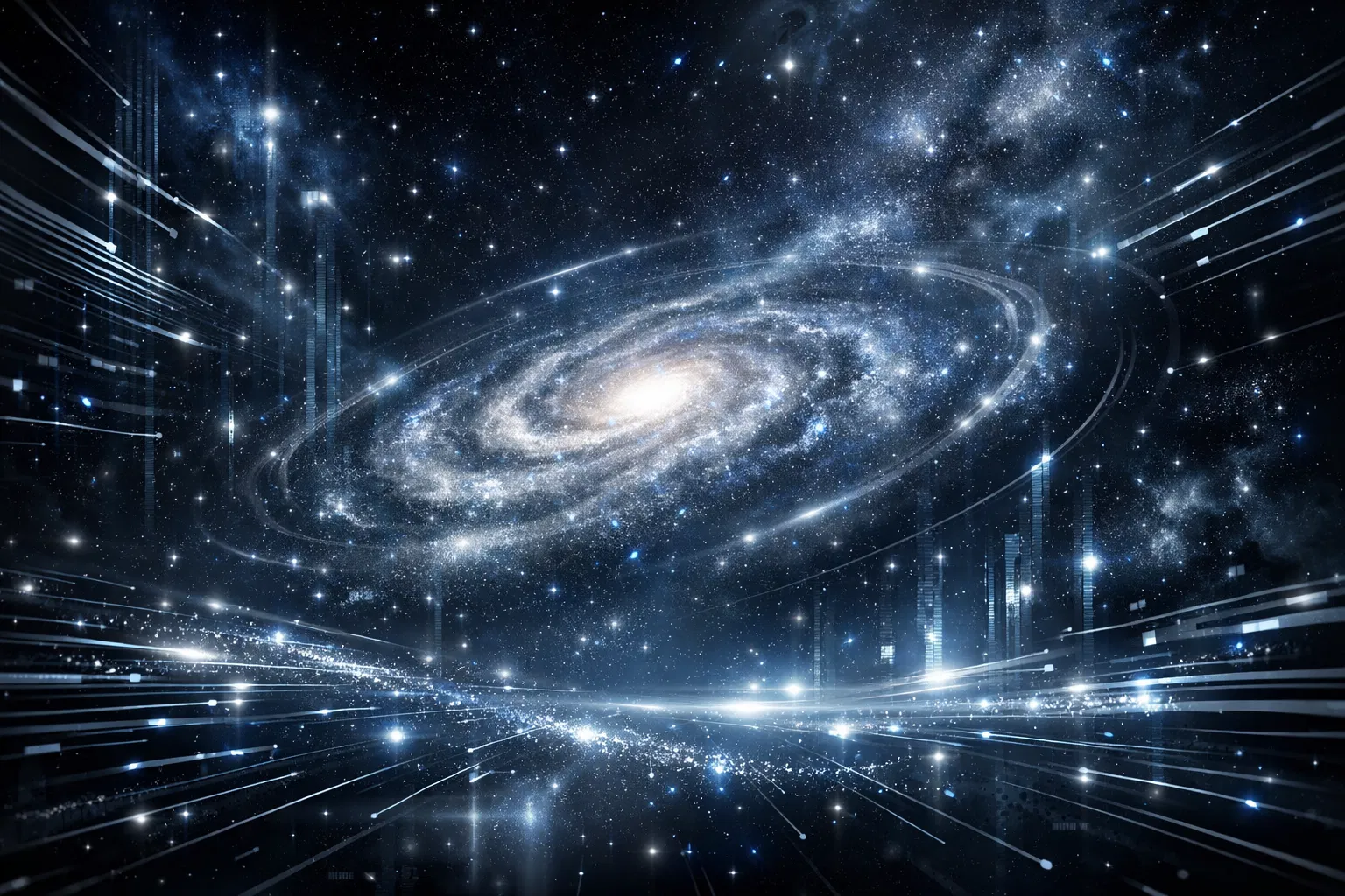 Galaxy tech background