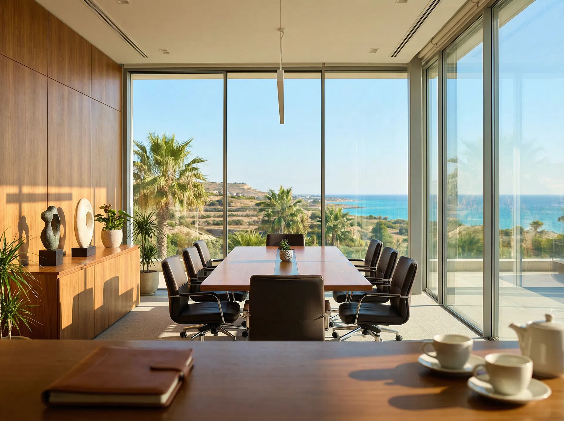 Premium office in Cyprus with Mediterranean view