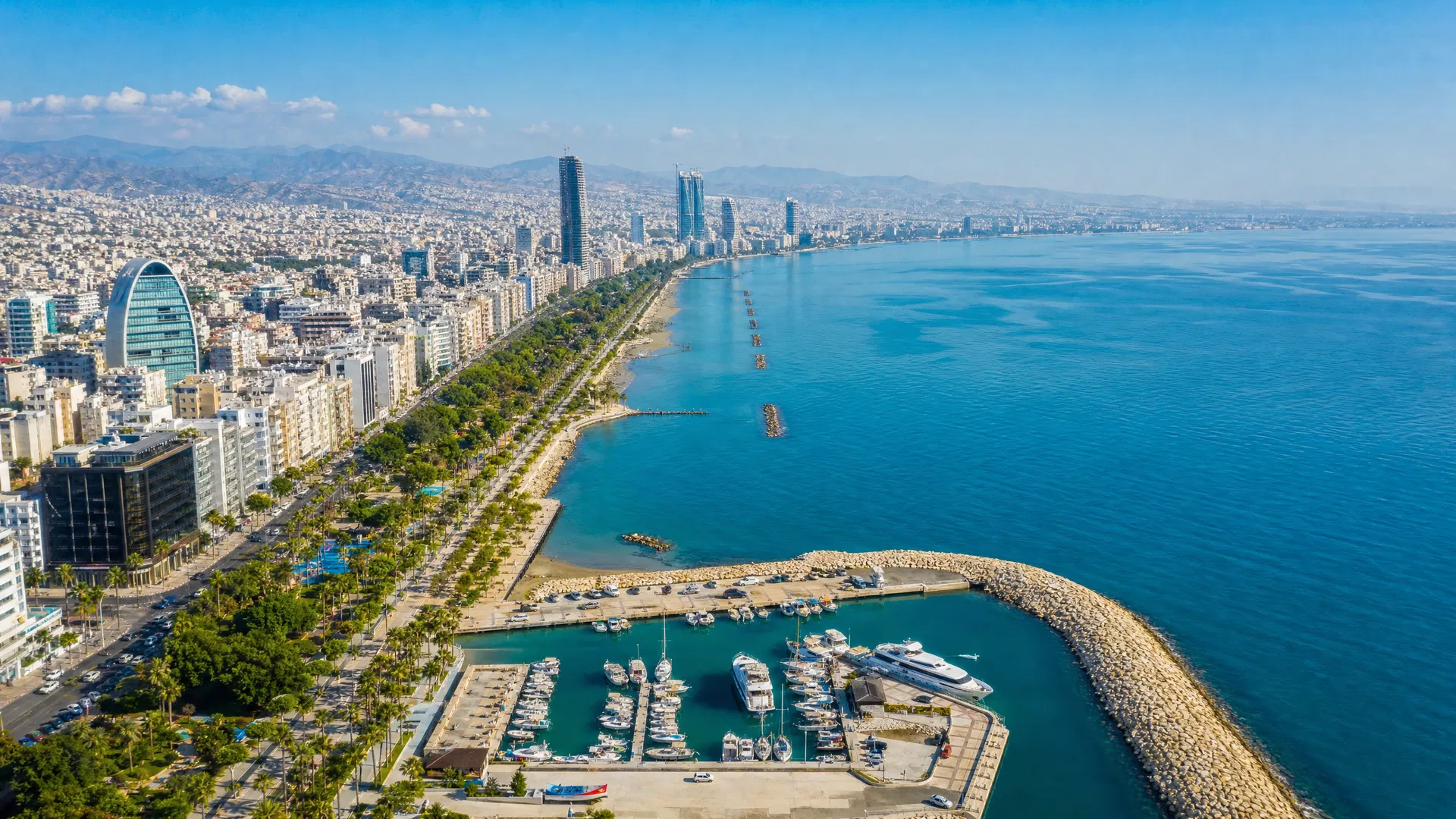 Limassol, Cyprus aerial view