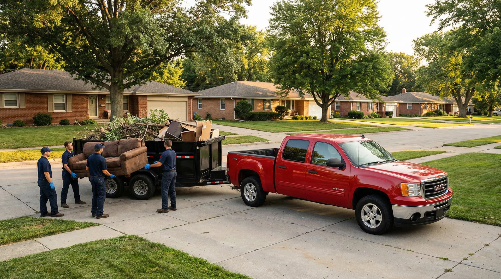 A1 Junk Removal crew