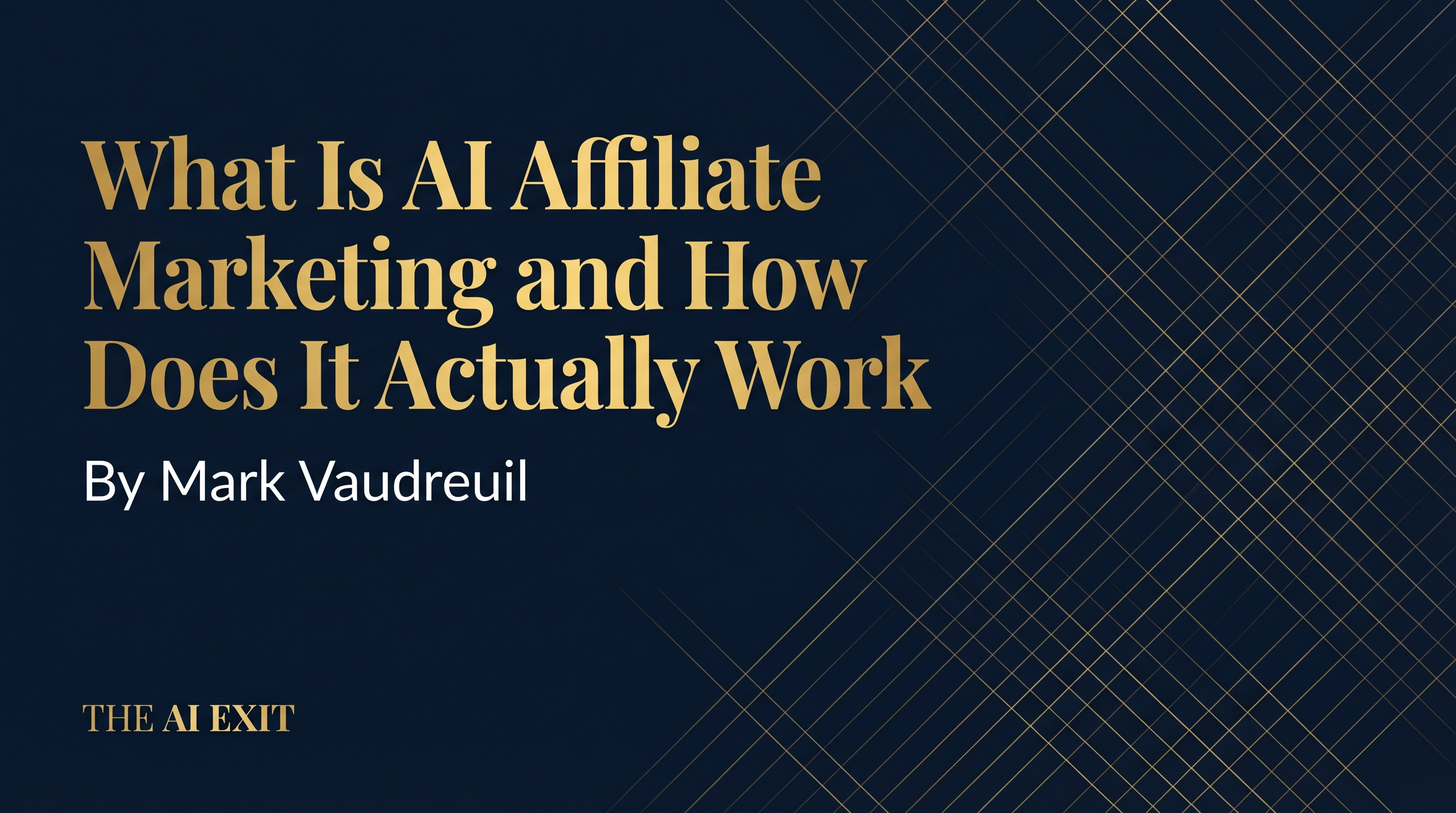 What Is AI Affiliate Marketing and How Does It Actually Work