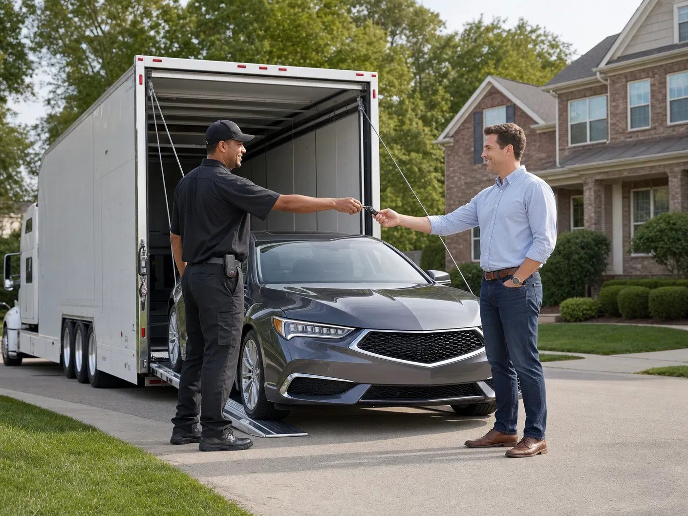 Car being delivered by Number 1 Auto Transport