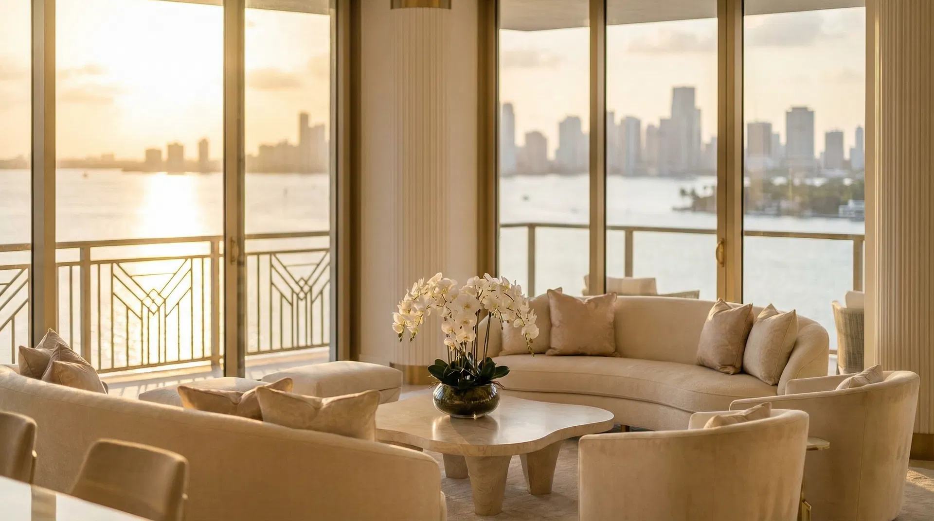 Luxury Miami penthouse interior
