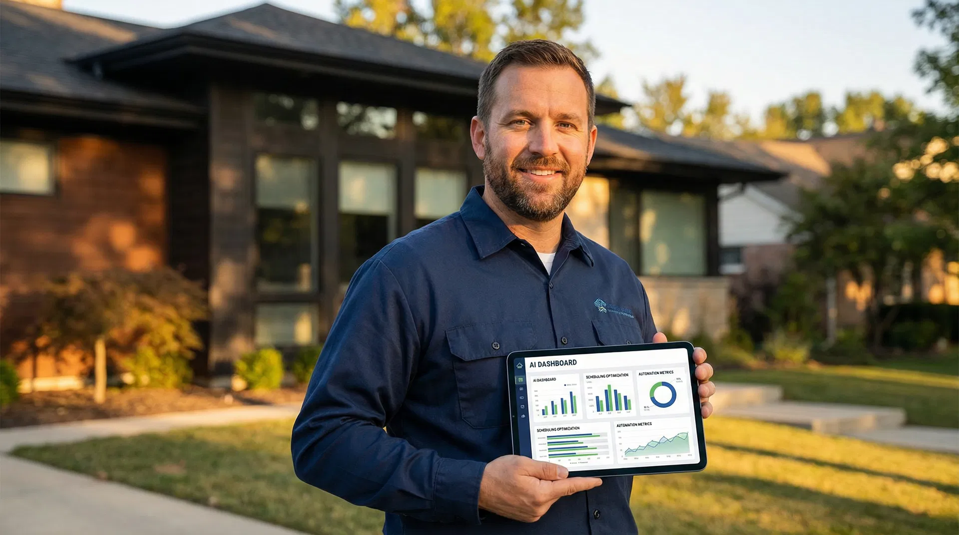 Home service contractor with AI dashboard