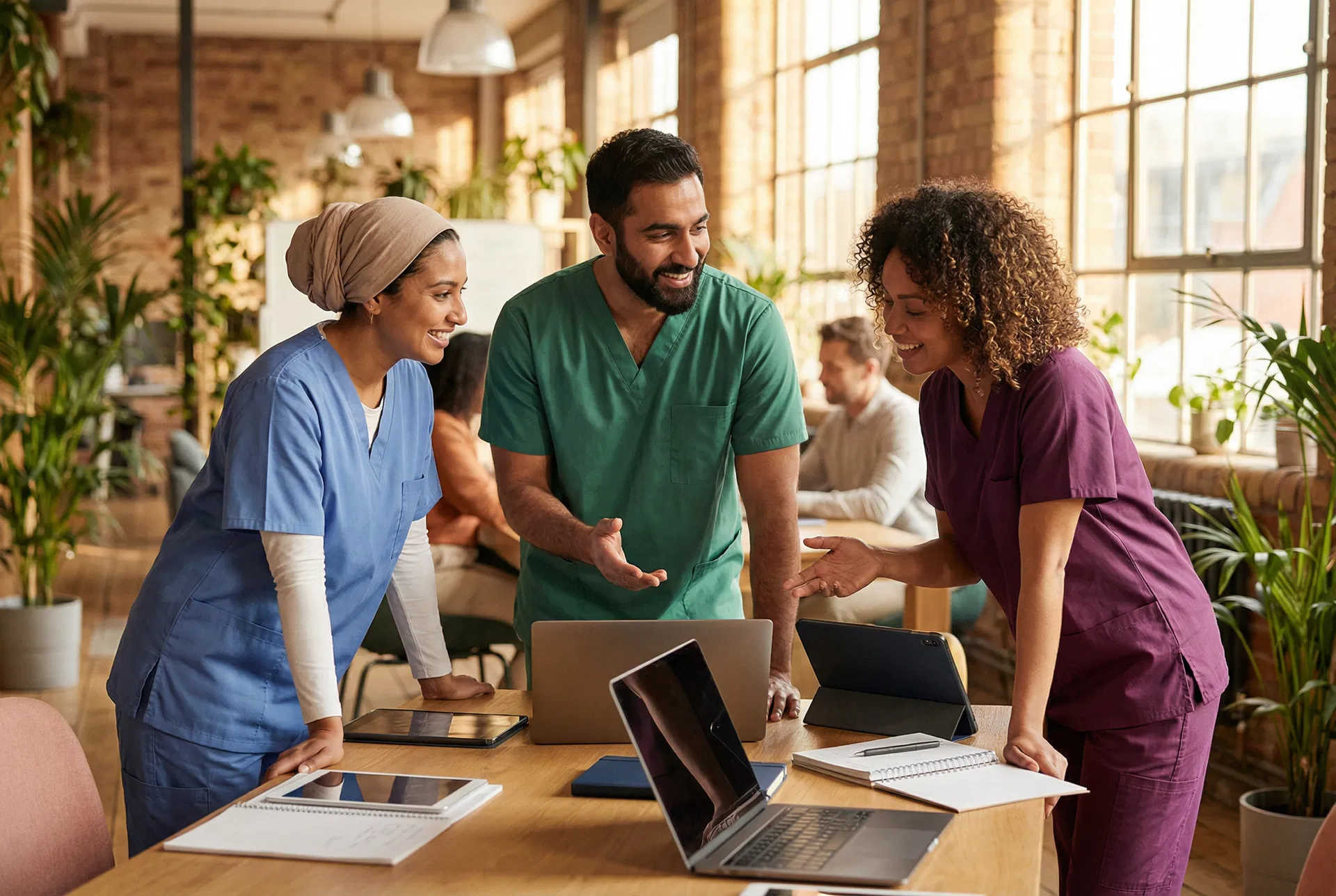 Nurse community collaborating