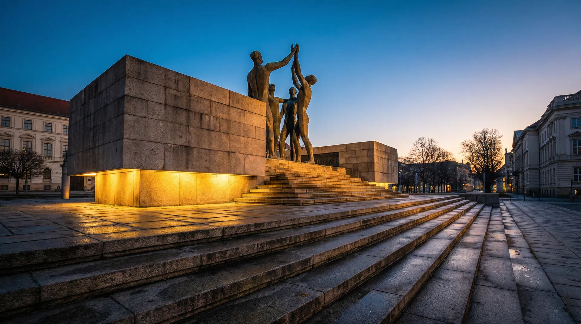 Memorial monument representing the resistance fighters