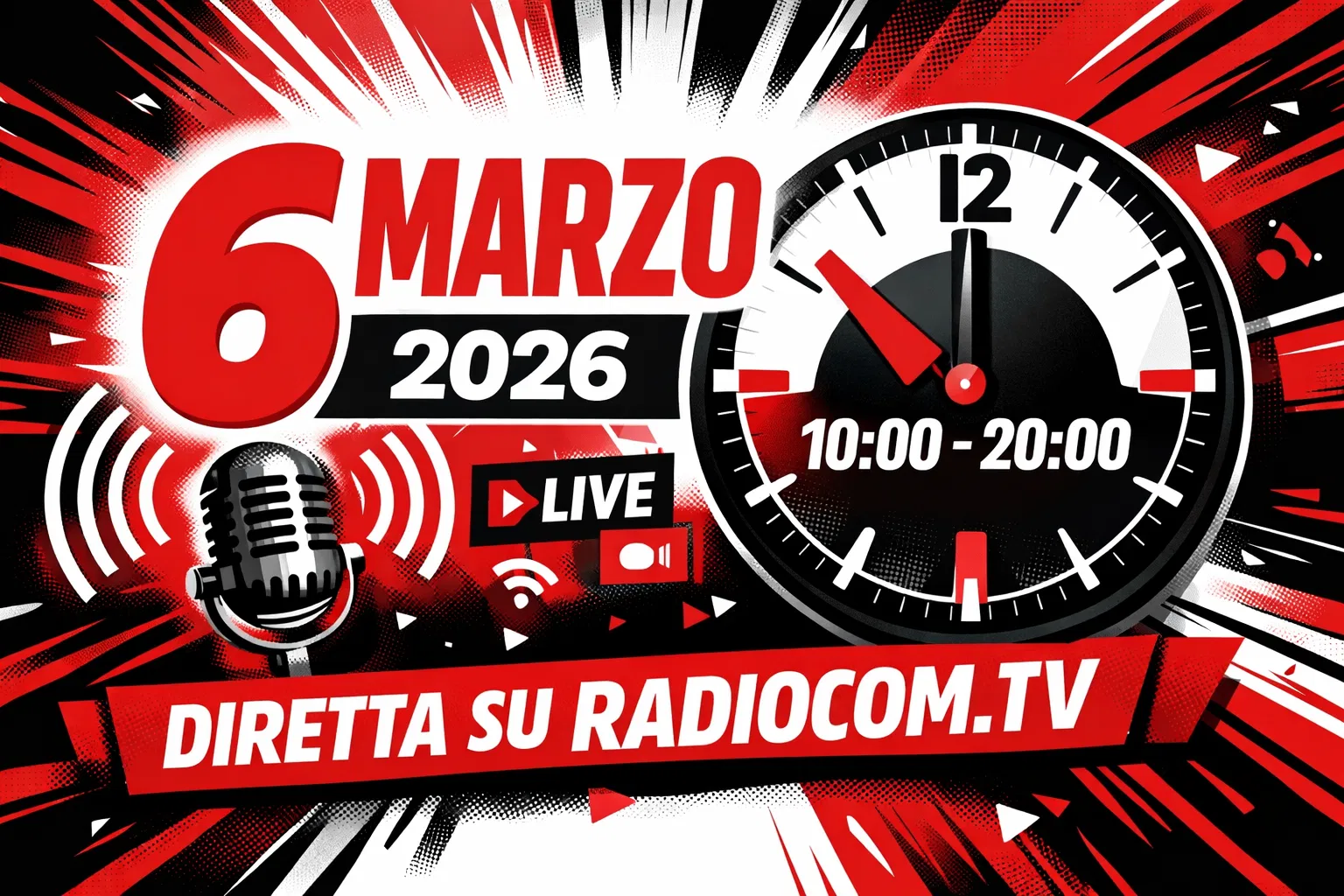 6 Marzo 2026 - Diretta su RadioCom.tv