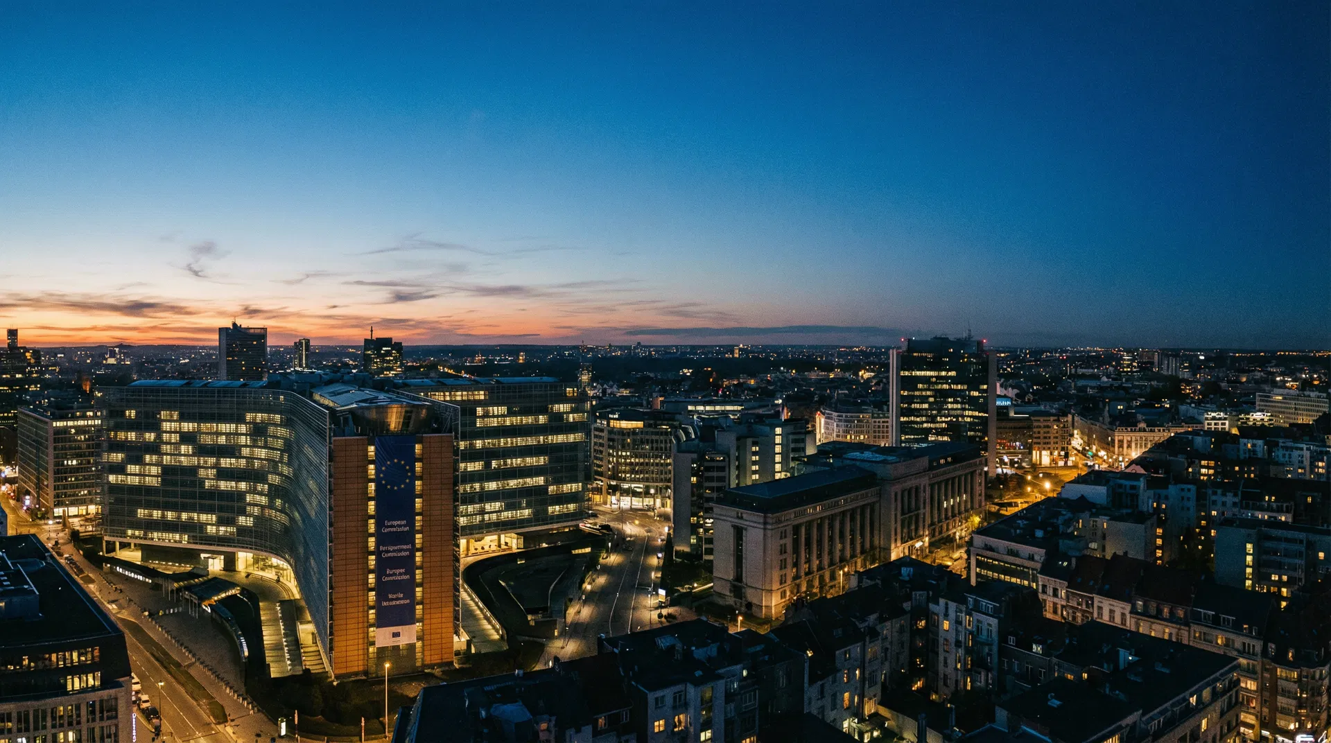 Brussels at dusk – EILSCS headquarters city