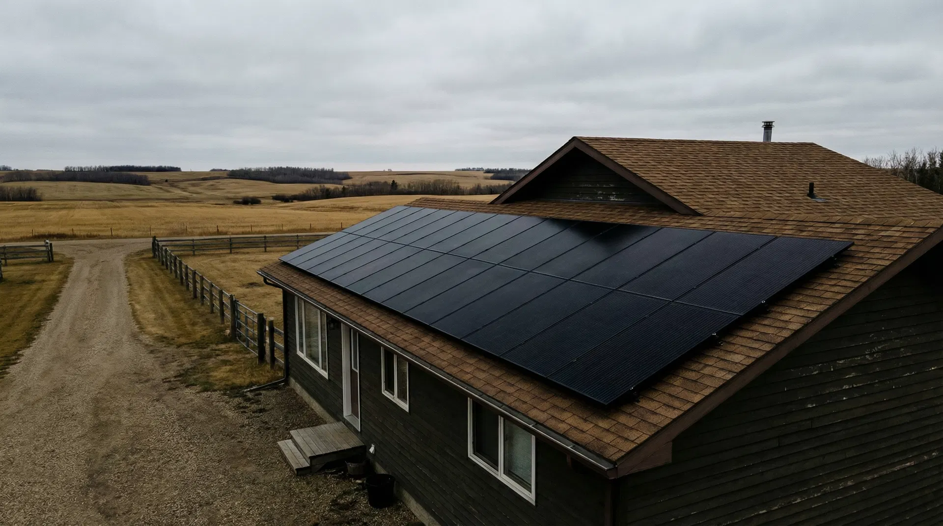 Rocky View County solar installation — Rooftop — Asphalt Shingle
