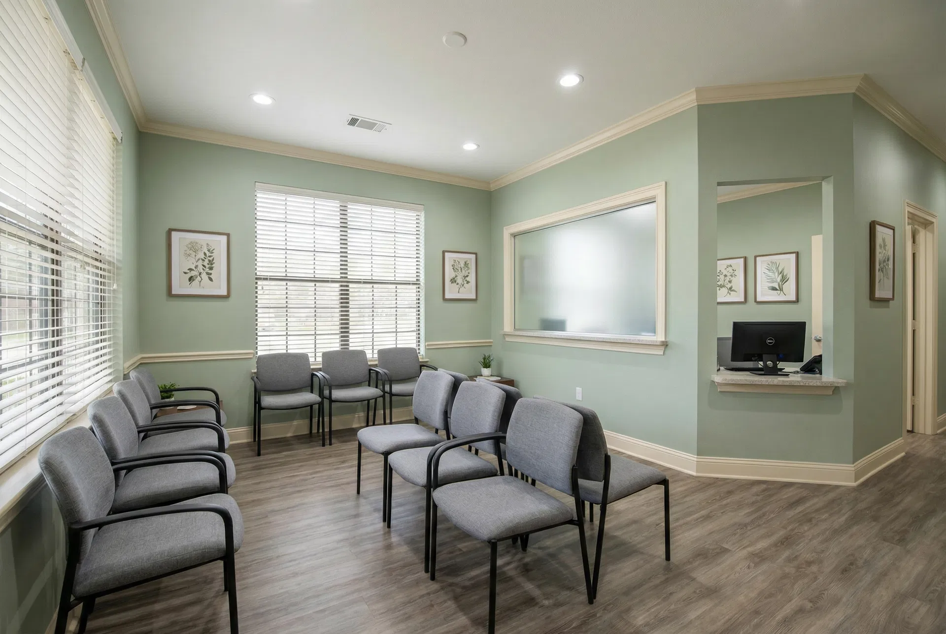 Medical Office Repaint - painting project in Plano, TX