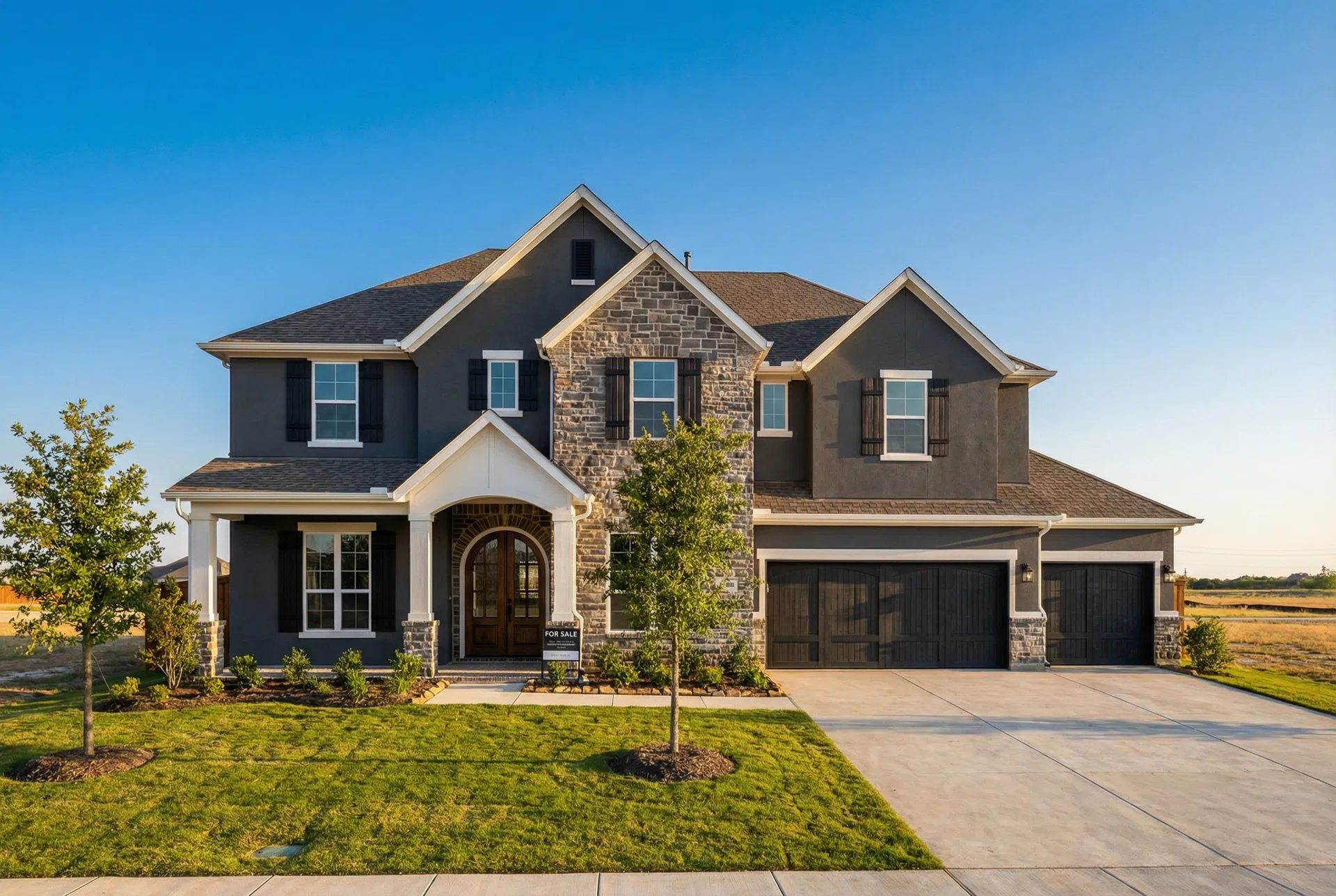 Luxury Home Exterior - painting project in Prosper, TX