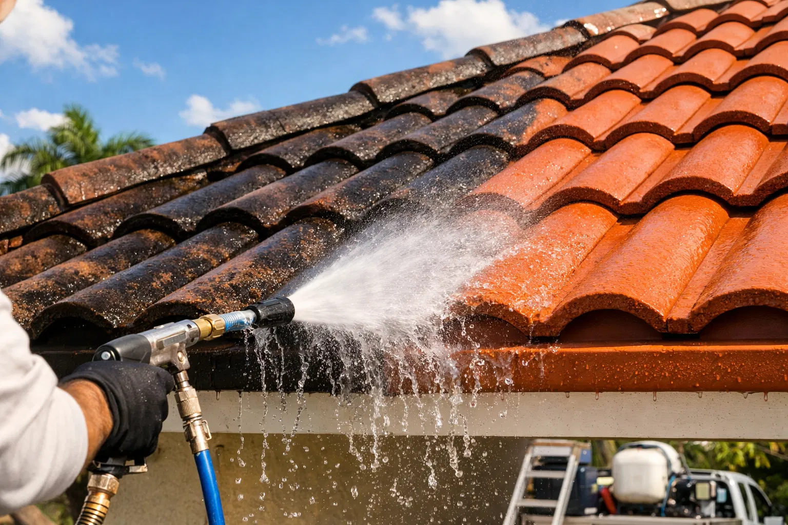 Tile Roof Soft Wash