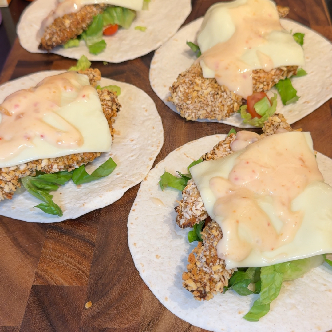 Sweet Chilli Crispy Chicken Wraps
