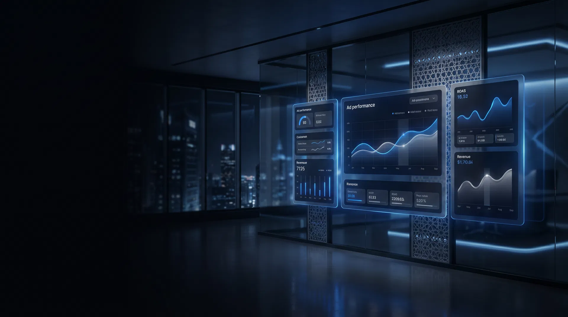 Premium acquisition dashboard visuals