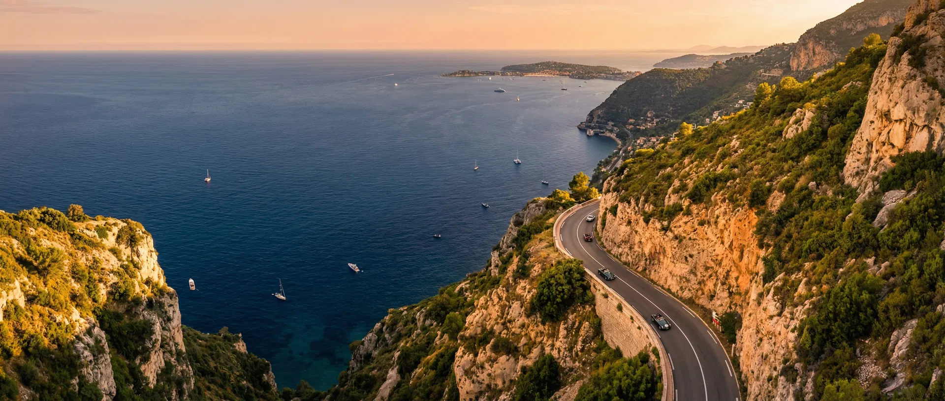 French Riviera coastline