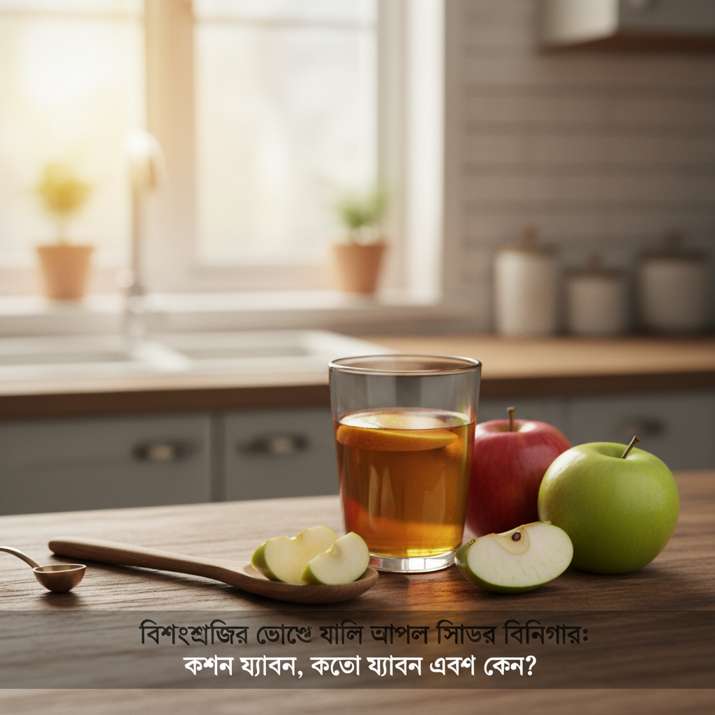 বিশেষজ্ঞের চোখে খালি পেটে আপেল সিডার ভিনেগার: কখন খাবেন, কতটা খাবেন এবং কেন?