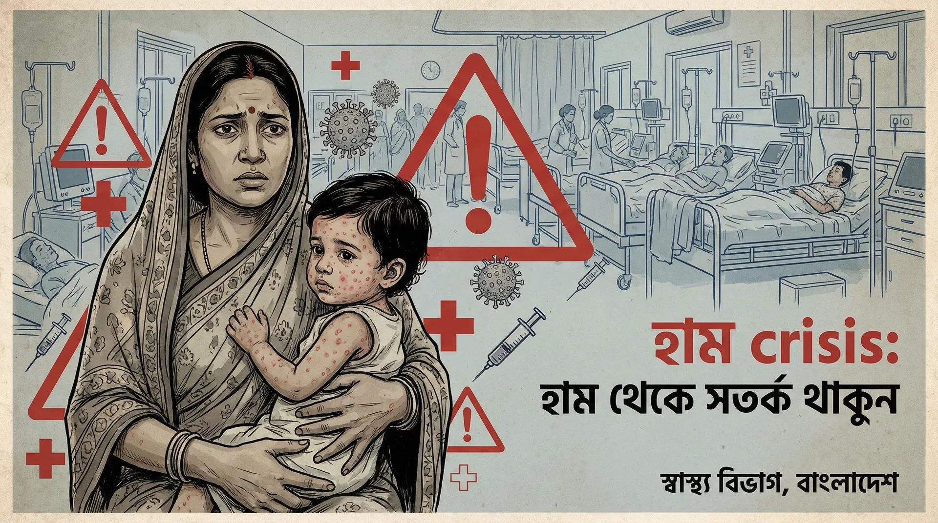 হামের কালো থাবা: শিশুদের জীবন বাঁচাতে এখনই সচেতন হোন।