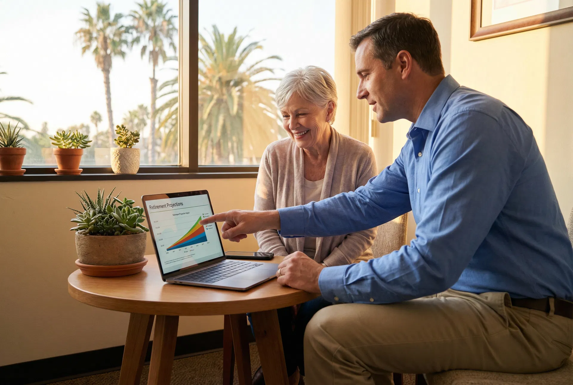 Jesse in a one-on-one Social Security consultation