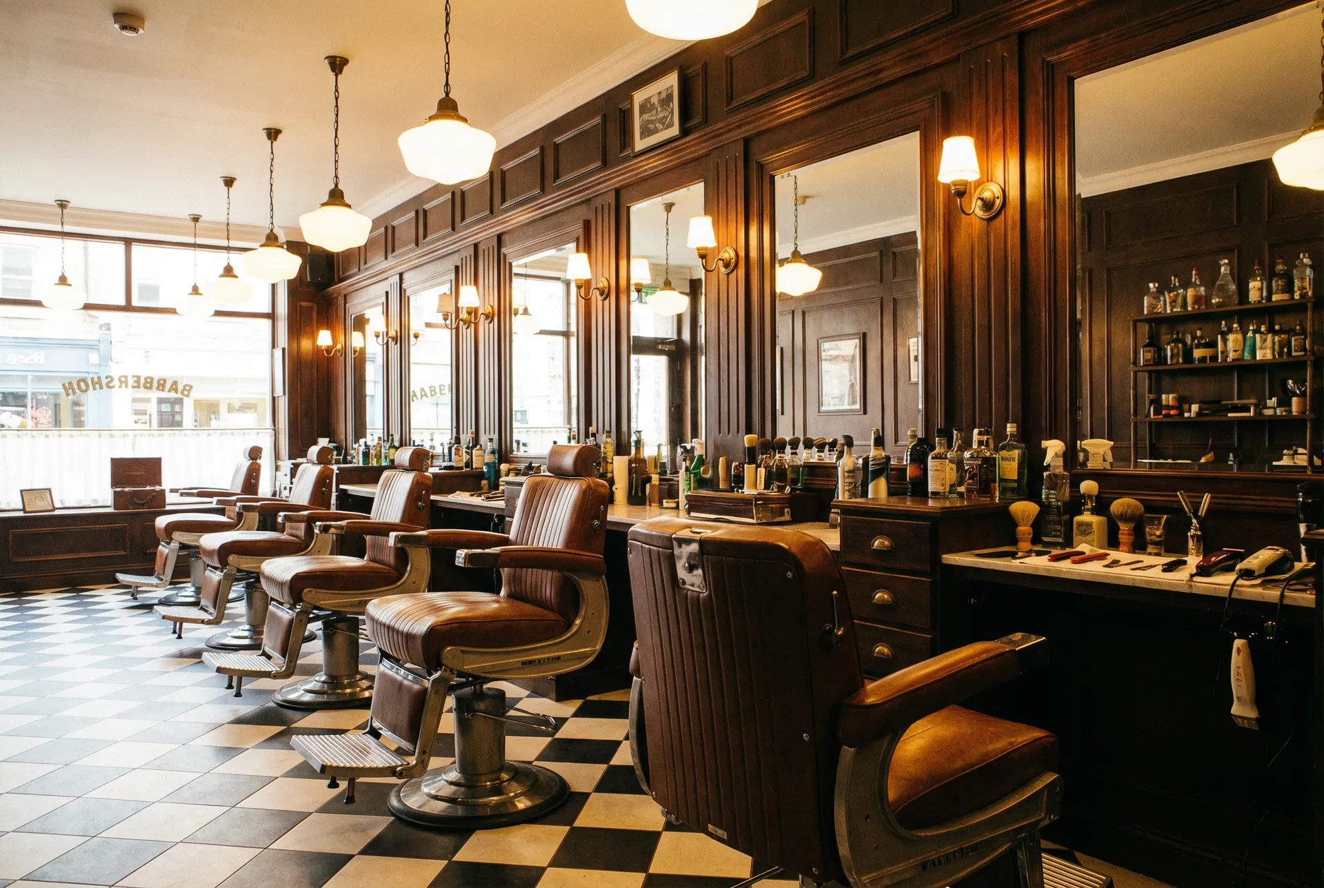 Centreville Square Barber Shop interior