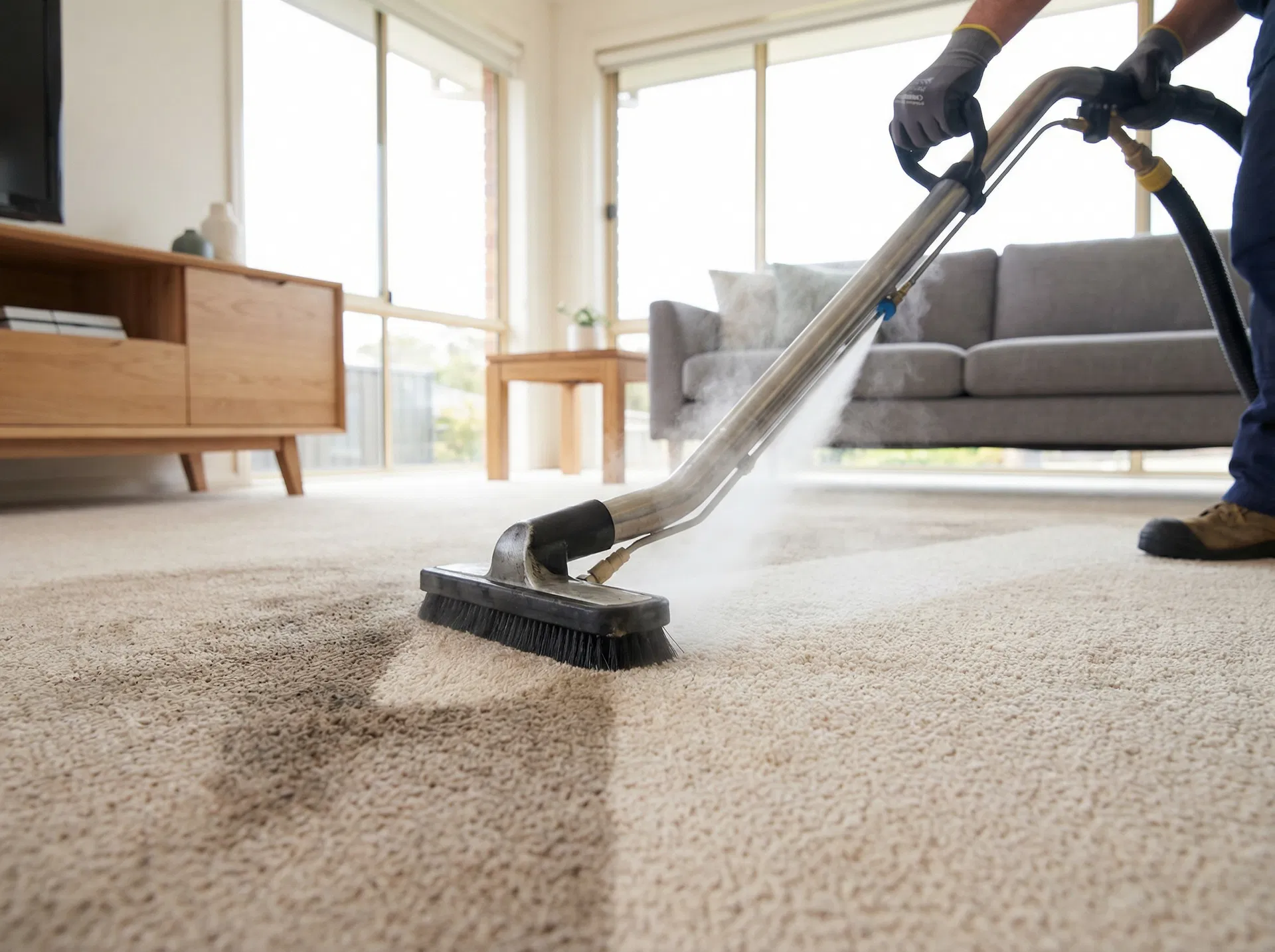 Professional carpet steam cleaning in Perth