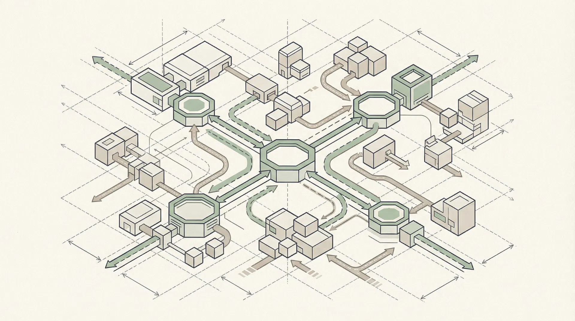 Architectural blueprint of an interconnected CLM system