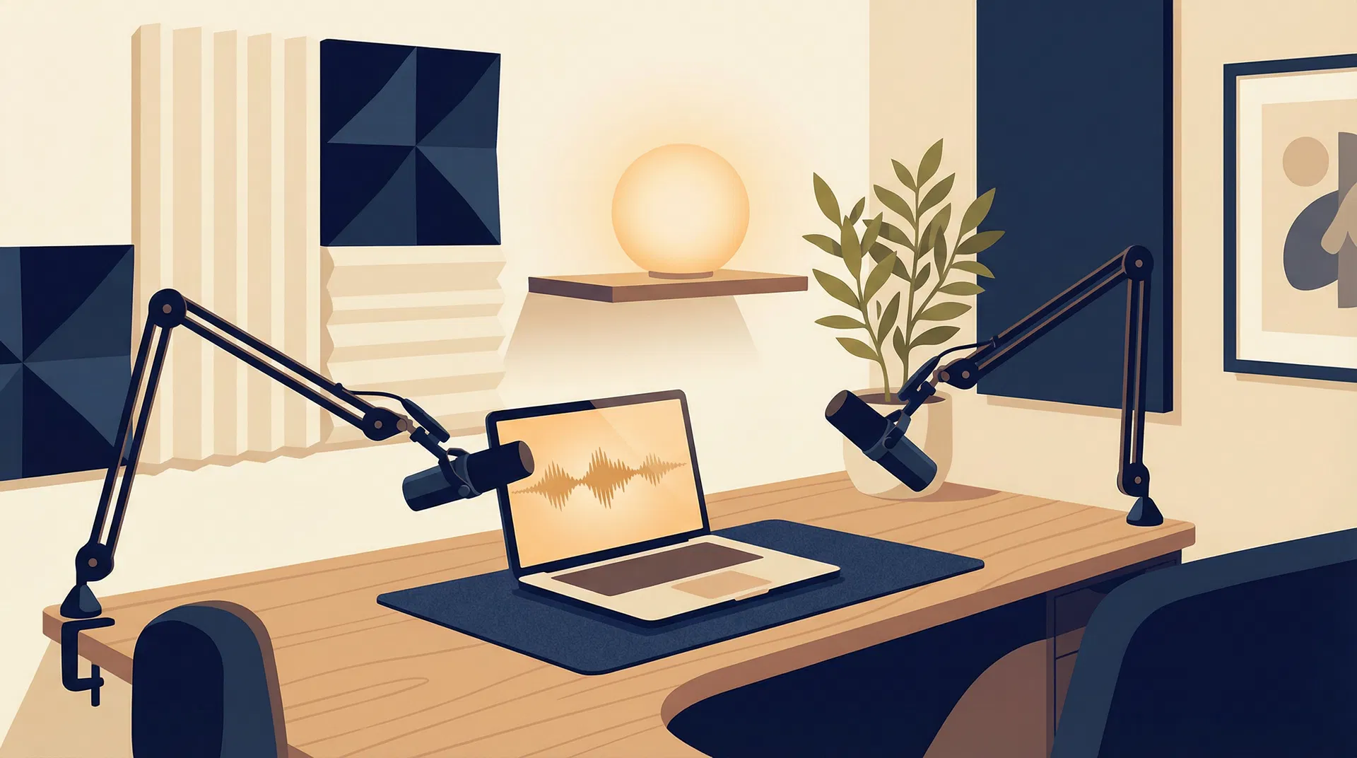 Our podcast studio setup