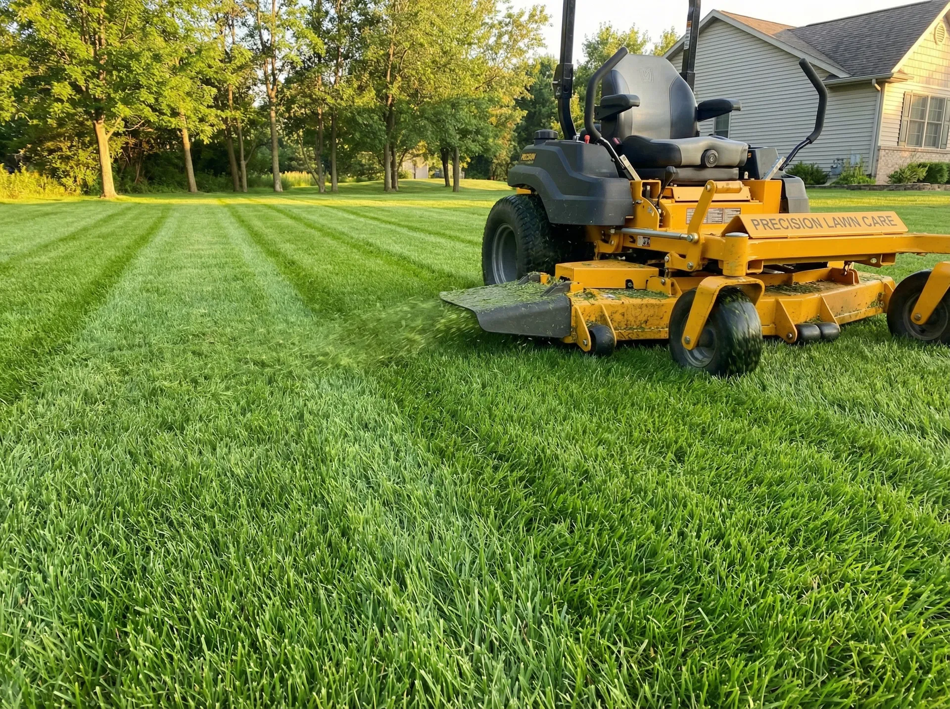 Todd's Lawn Maintenance at work
