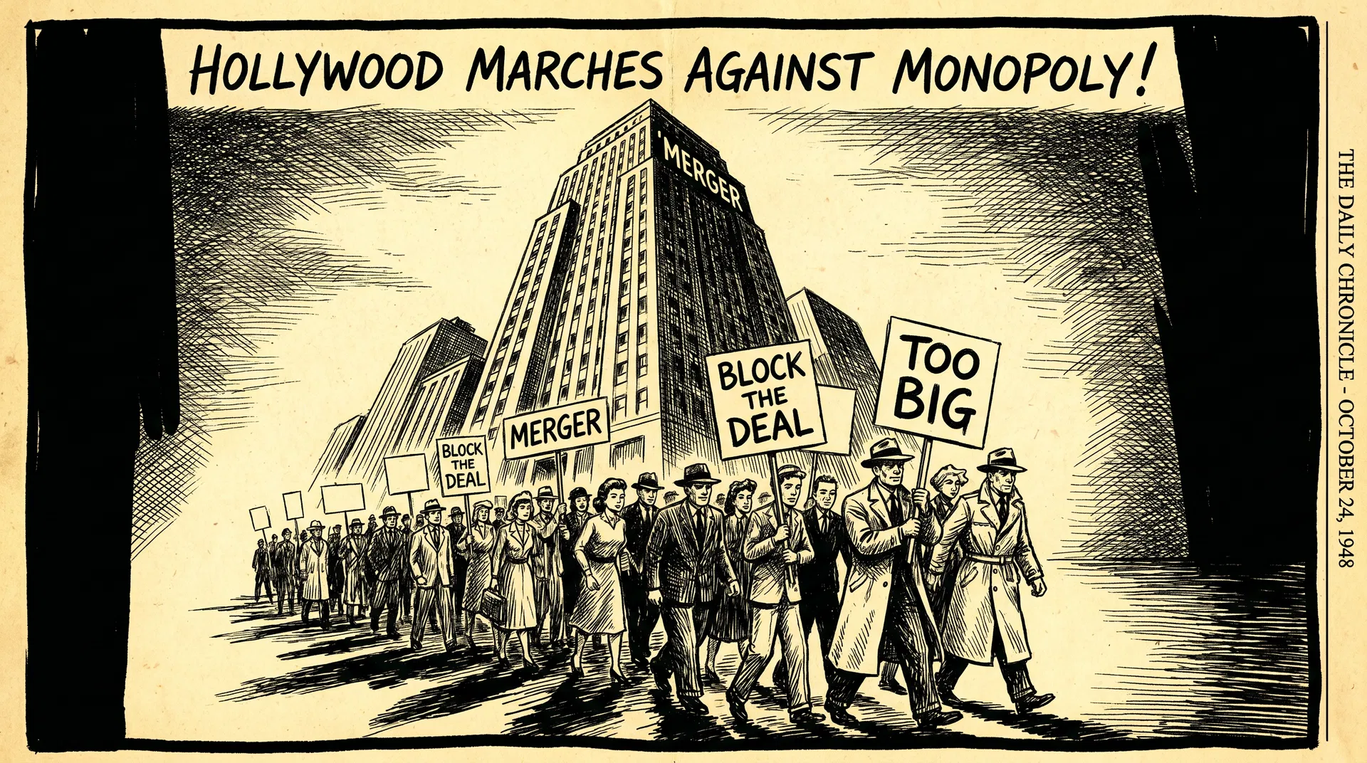 Hollywood marches against the Paramount-Warner merger