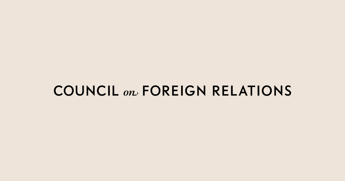 Council on Foreign Relations - Council on Foreign Relations