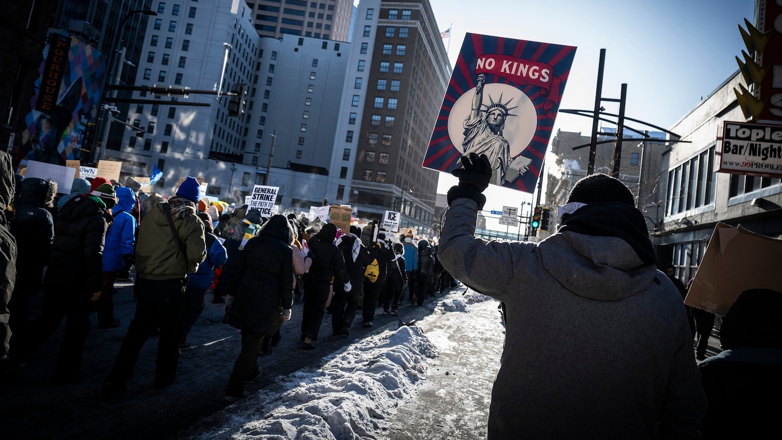 'No Kings' protesters rally in cities, towns across the country