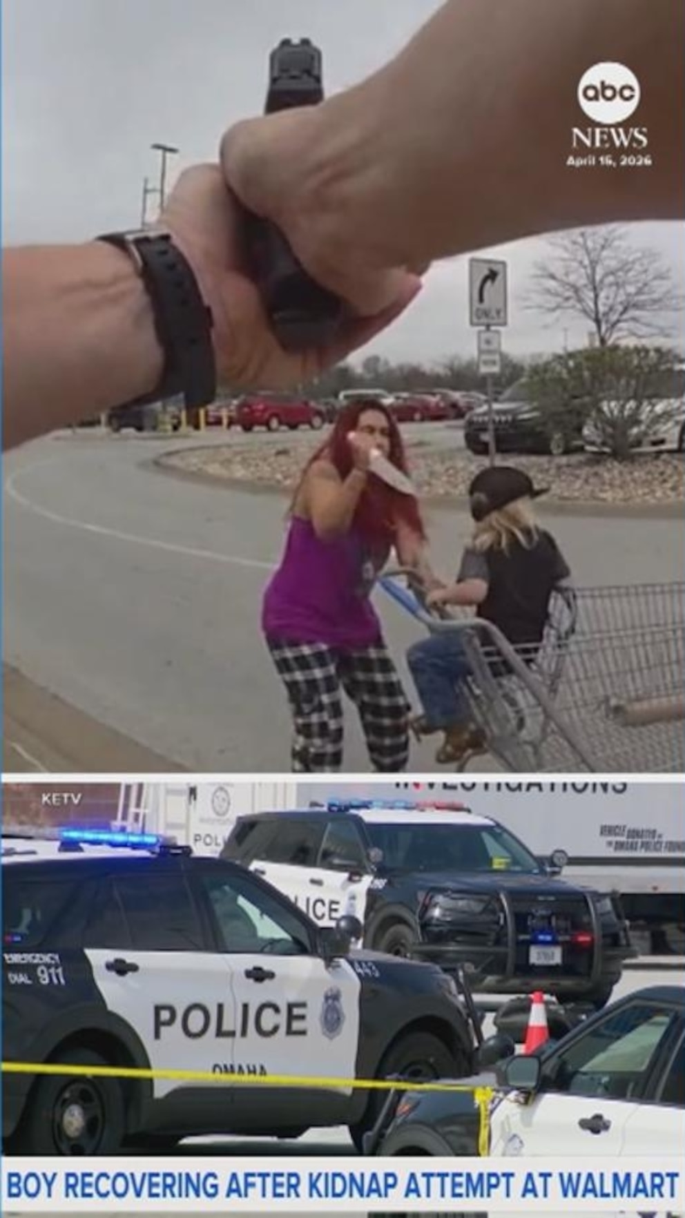 WATCH: Woman fatally shot by officers after slashing boy outside Walmart: Police