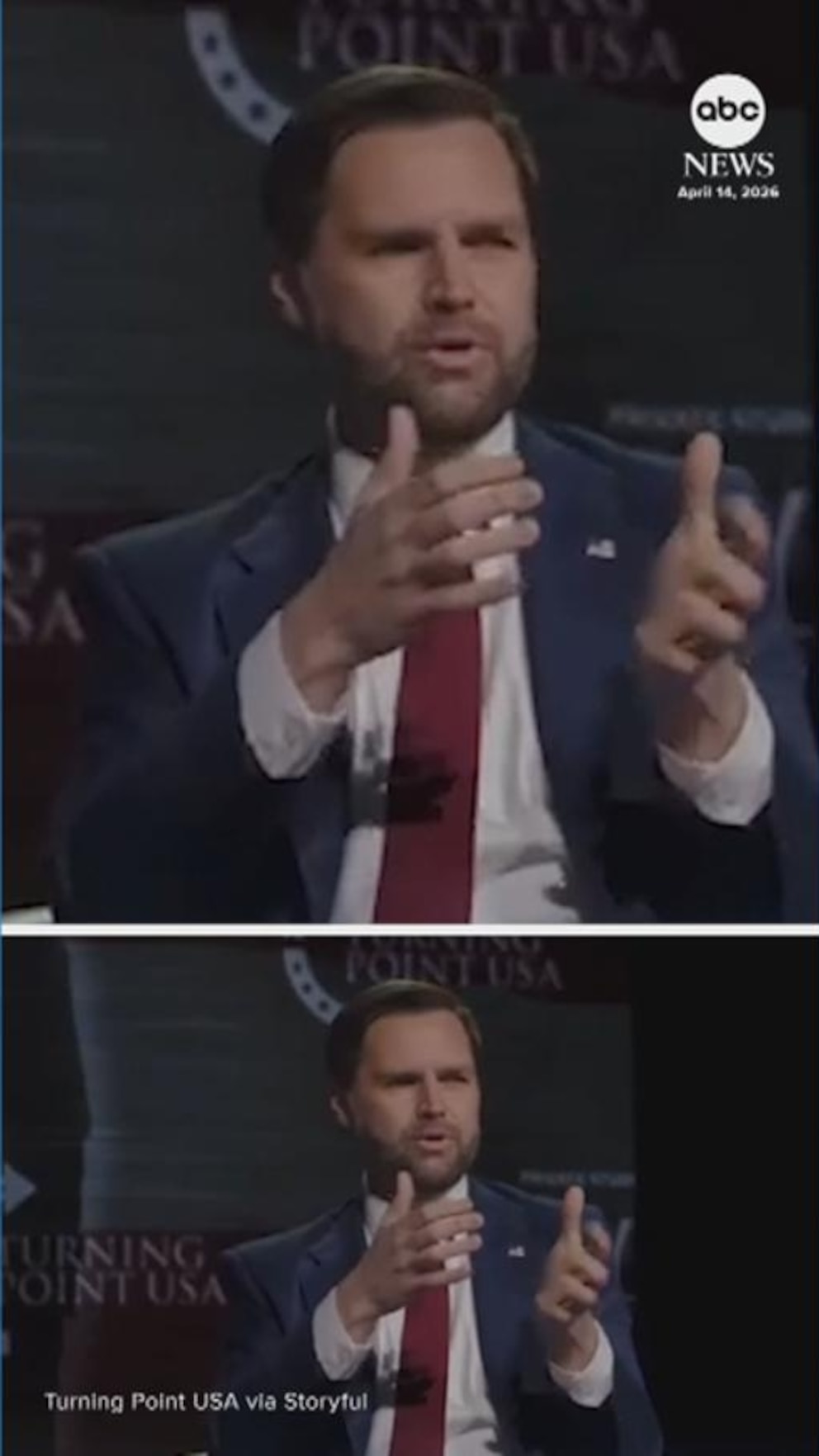 WATCH: JD Vance heckled during Turning Point event