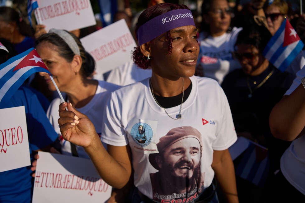 Hundreds of Cuban women rally against US energy blockade as crisis deepens - AP News