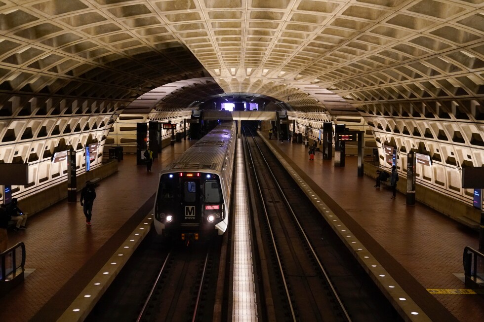 A work vehicle hits a stopped Washington Metro train, leaving 11 people with minor injuries - AP News