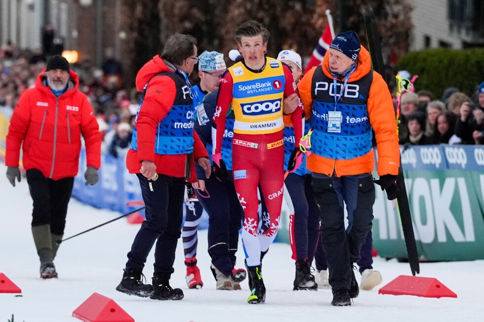 Winter Olympics star Klaebo says he has a concussion from crash in World Cup race - AP News