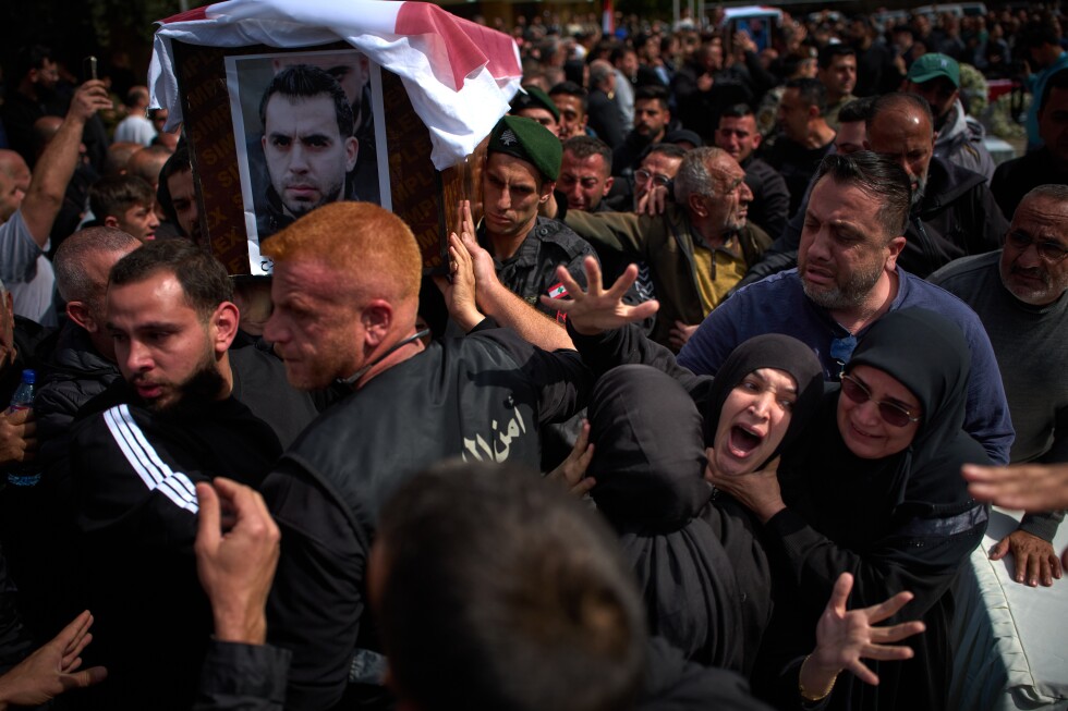 Lebanese bury 13 officers killed by Israel as grief and outrage surge ahead of talks in the US - AP News