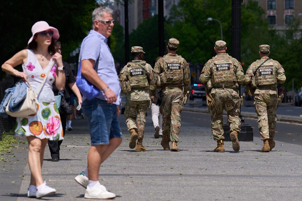 With no end in sight to their deployment, National Guard troops roam Washington - AP News