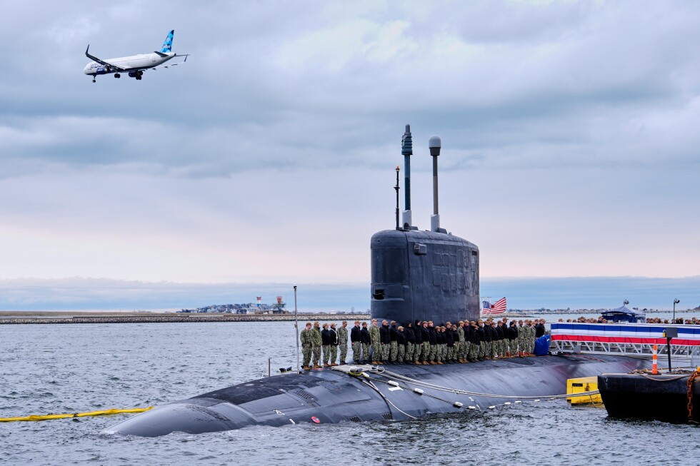 First submarine named after Massachusetts joins the Navy fleet - AP News