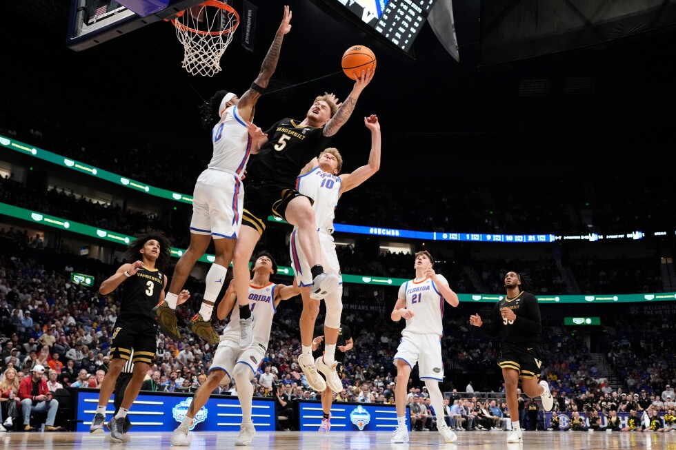 No. 22 Vanderbilt stops No. 4 Florida’s winning streak to reach SEC Tournament final - AP News