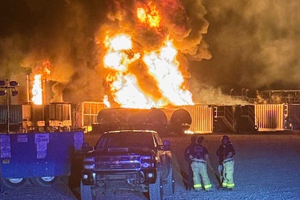 A well site explosion triggers a large fire and evacuations in Texas, but no injuries - AP News