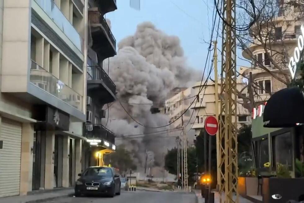 Israeli airstrike hits an apartment building in Bachoura, central Beirut - AP News
