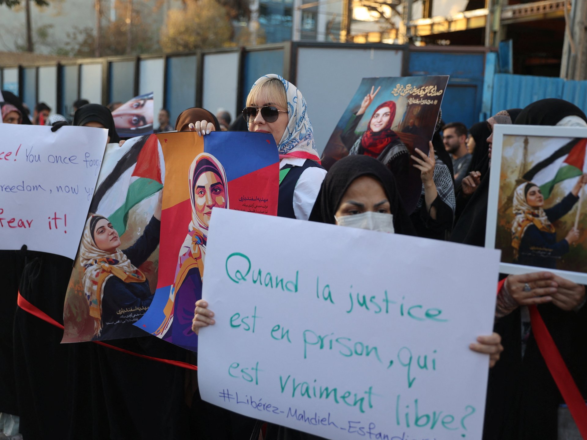 Iran citizen held in France over pro-Palestine comments returns home